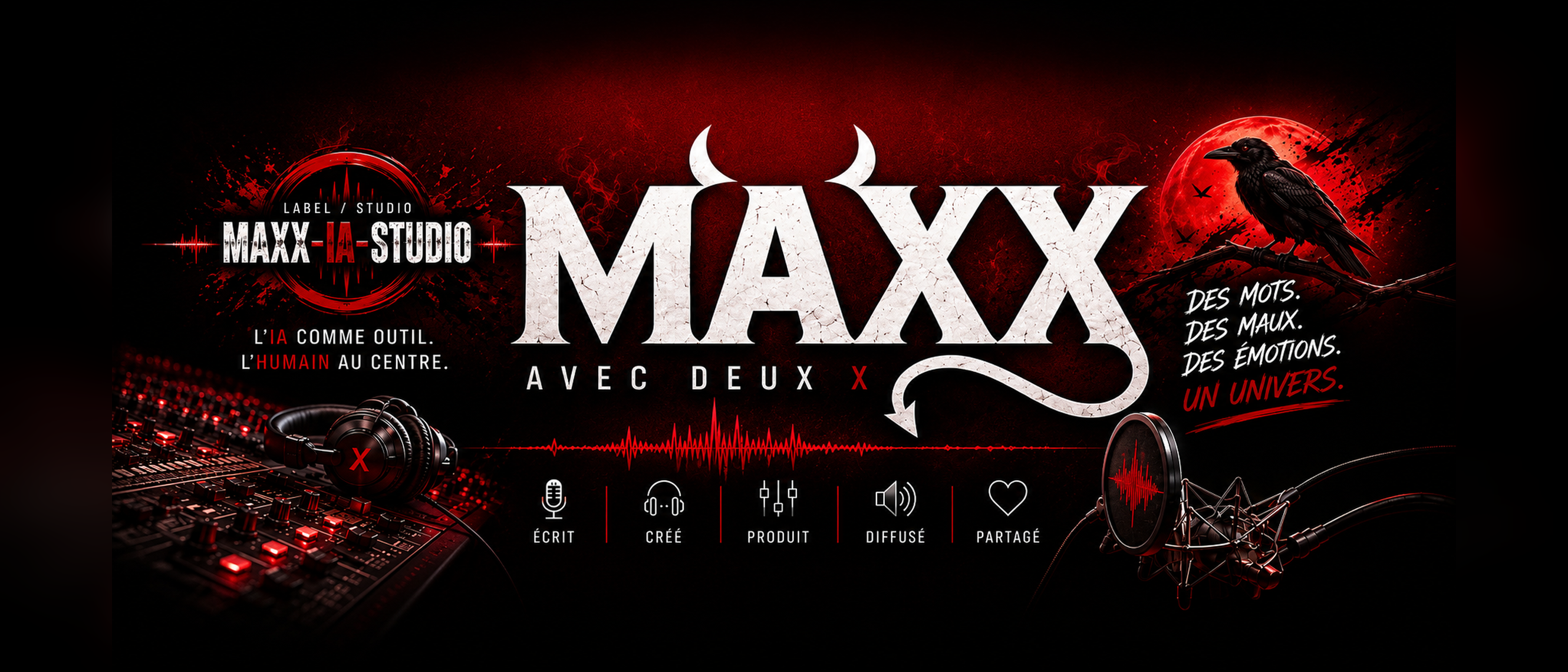 Bannière de Maxx Avec Deux X